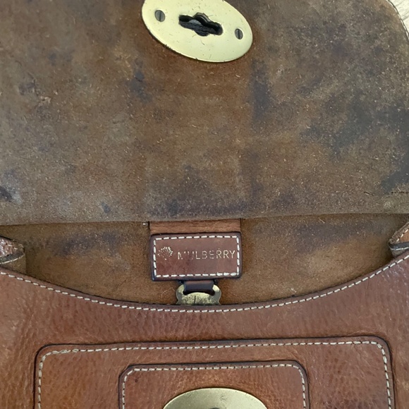 Mulberry Antony Leather Shoulder Bag in Oak Brown - Picture 4 of 8